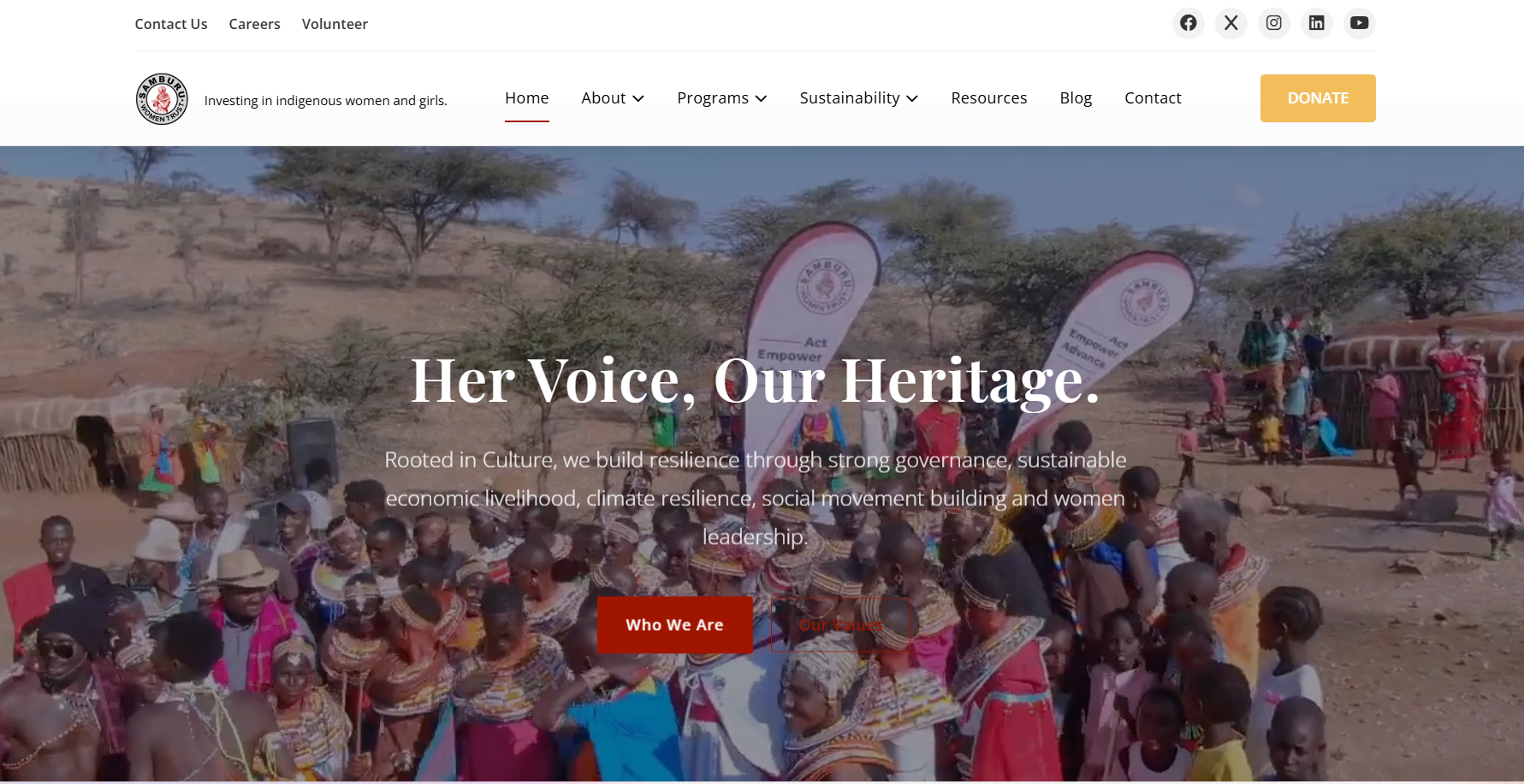 Samburu Women Trust - Non-profit organization website